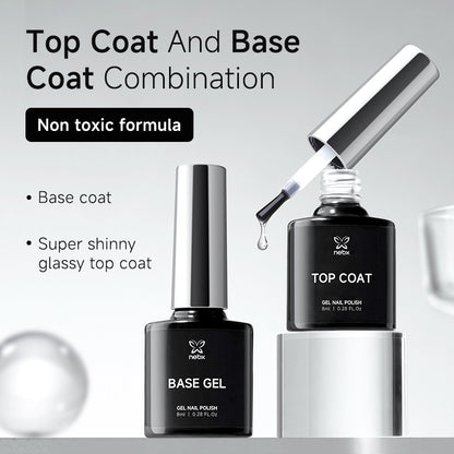 No-Wipe Top Coat & Strong Adhesion Base Coat Set