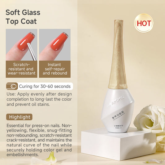 Flexible Glass Top Coat: Glossy, Soft Finish